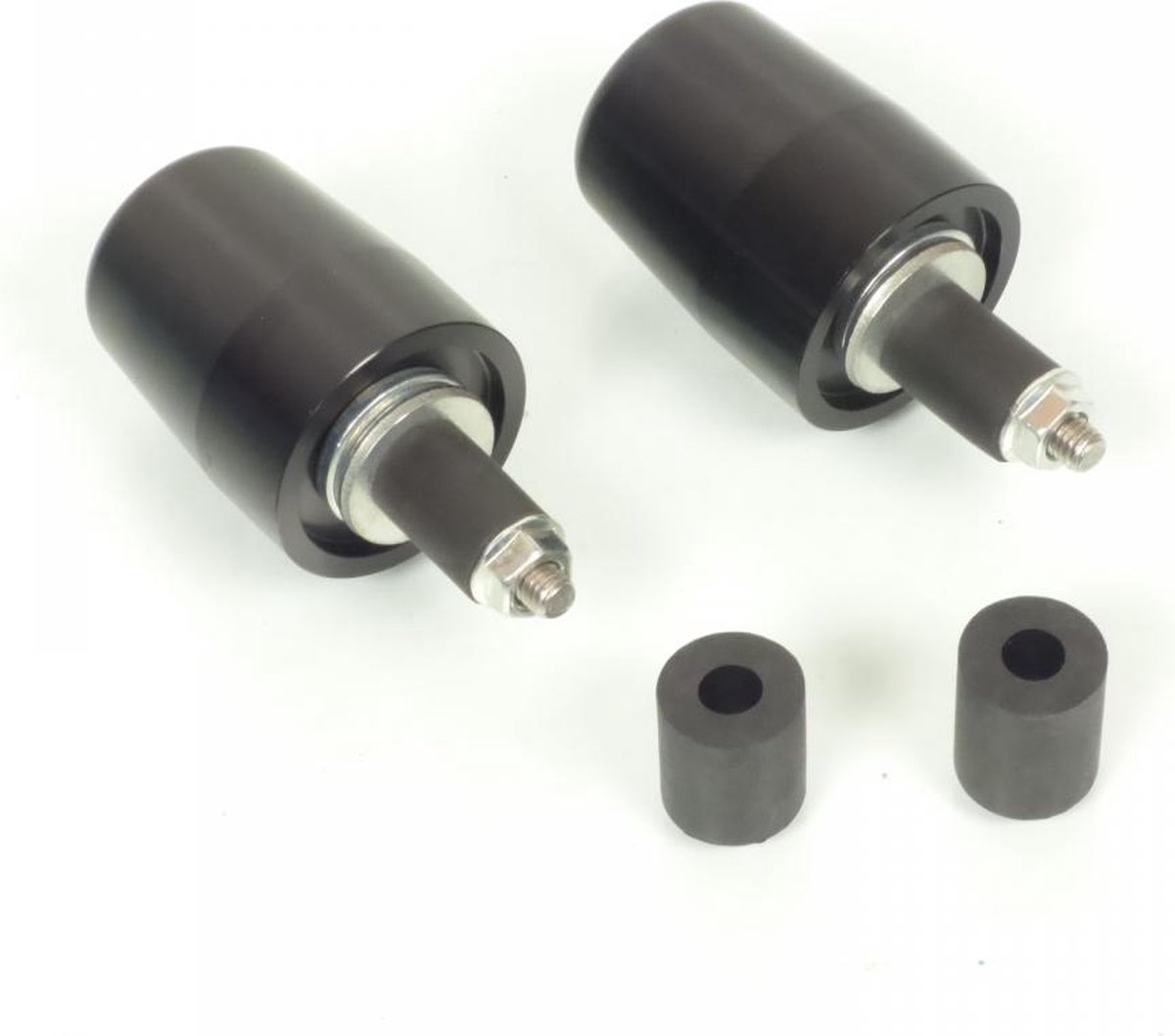 Embout de guidon noir et ver Mad Ø14/18mm pour moto Neuf racing Ø37mm x L47mm