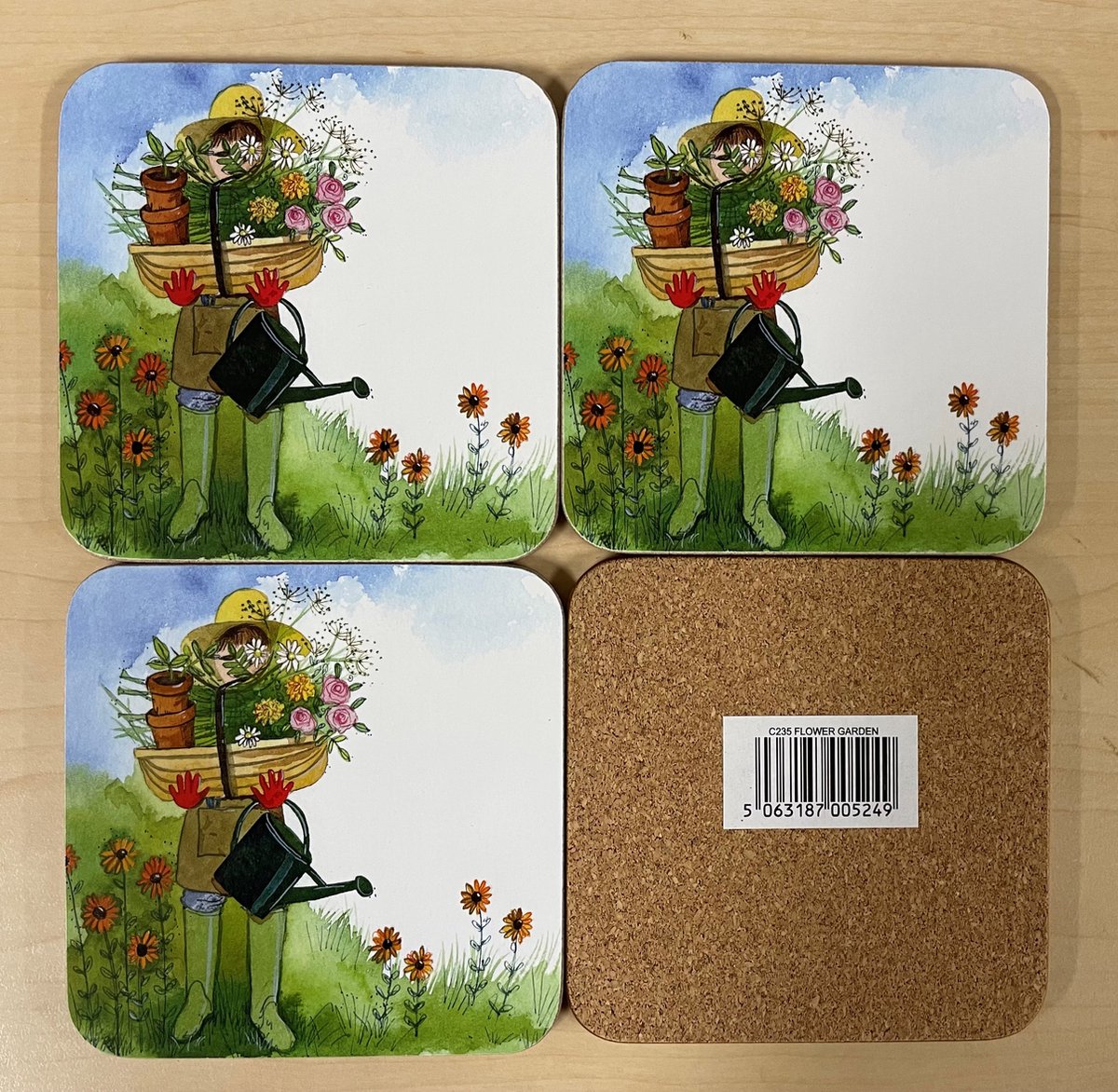 Alex Clark Onderzetters FLOWER GARDEN ~ BLOEMEN TUIN