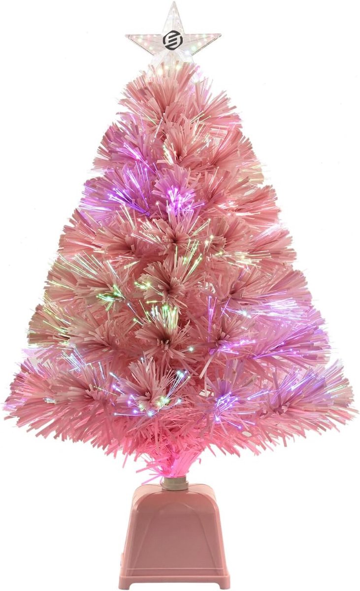 Equivera Mini Kerstboom - Kleine Kerstboom - Mini Kerstboompje met Verlichting - Mini Kerstboom met Lampjes - Mini Kerstboom met Decoratie - Mini Kerstboom met Versiering - Minikerstboom - Kerst Decoratie - Kerstversiering