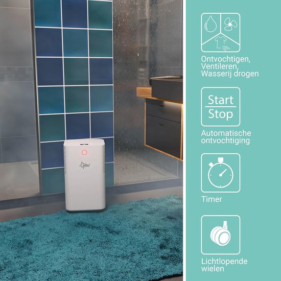 Nettoyeur de tapis 3 en 1 avec câble - 600 W, 14 kPa, nettoyage en profondeur, 2 Réservoirs d'eau et accessoires de fenêtre