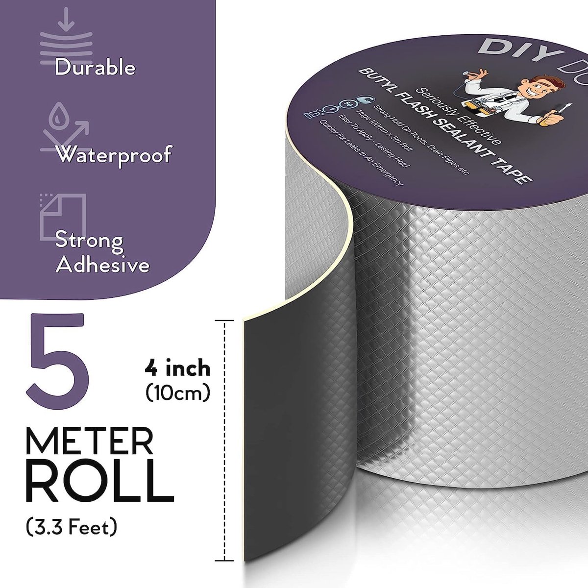 Granit Afdichtband vierkantprofiel, inhoud: 10 stuk - 65499719