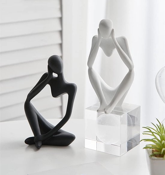 Lezen Vrouw Beeldje, Pulp Vrouw Lezen Boekenplank Decor, Denker Stijl Hars Standbeeld, Abstracte Sculpturen Beeldjes voor Home Decor Modern Kantoor Boek Plank Decor (C Lezen Vrouw Beeldje, Pulp Vrouw Lezen Boekenplank Decor, Denker Stijl Hars Standbeeld, Abstracte Sculpturen Beeldjes voor Home Decor Modern Kantoor Boek Plank Decor (C