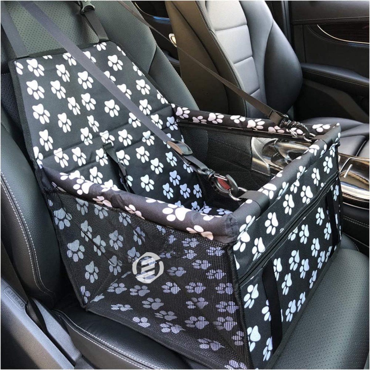 Equivera Hondenmand Auto - Autostoel Hond - Automand Hond - Hondenstoel Auto - Hondenmand Auto Achterbak - Hondenkussen Auto - Honden Mand Auto