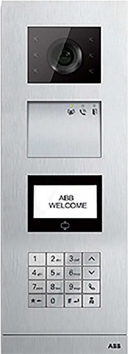 ABB Busch-jaeger video buitenpost aluminium met keypad & IC kaartlezer 2TMA210010A0029