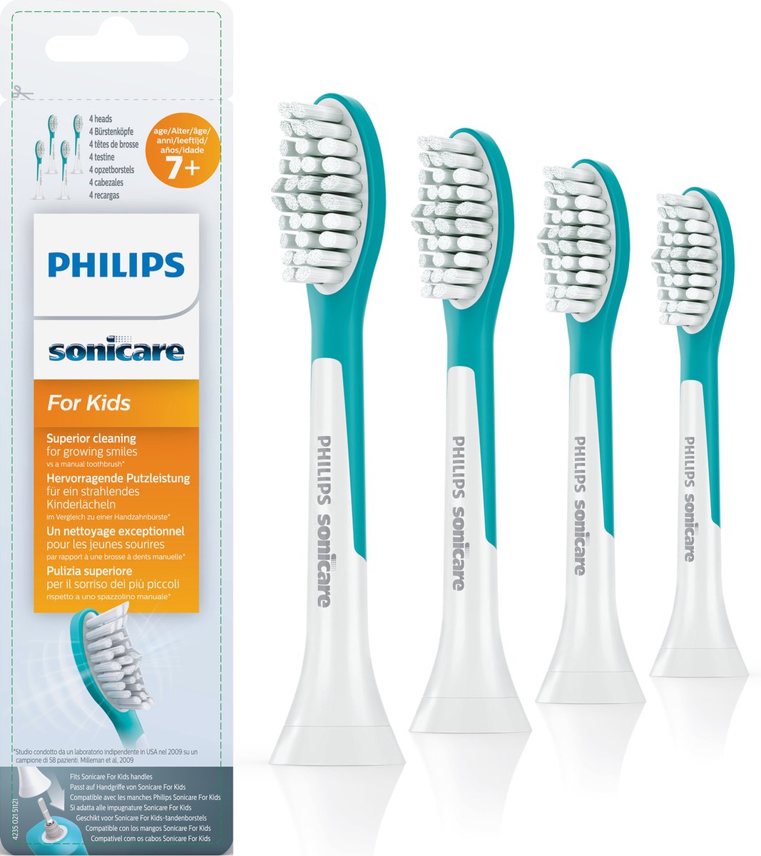 Philips Sonicare for Kids HX6044/33 -  4 stuks