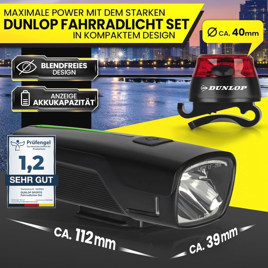Kit éclairage LED Vélo Rechargeable USB - Homologué StVZO - Éclairage Avant Et Arrière Puissant Et étanche