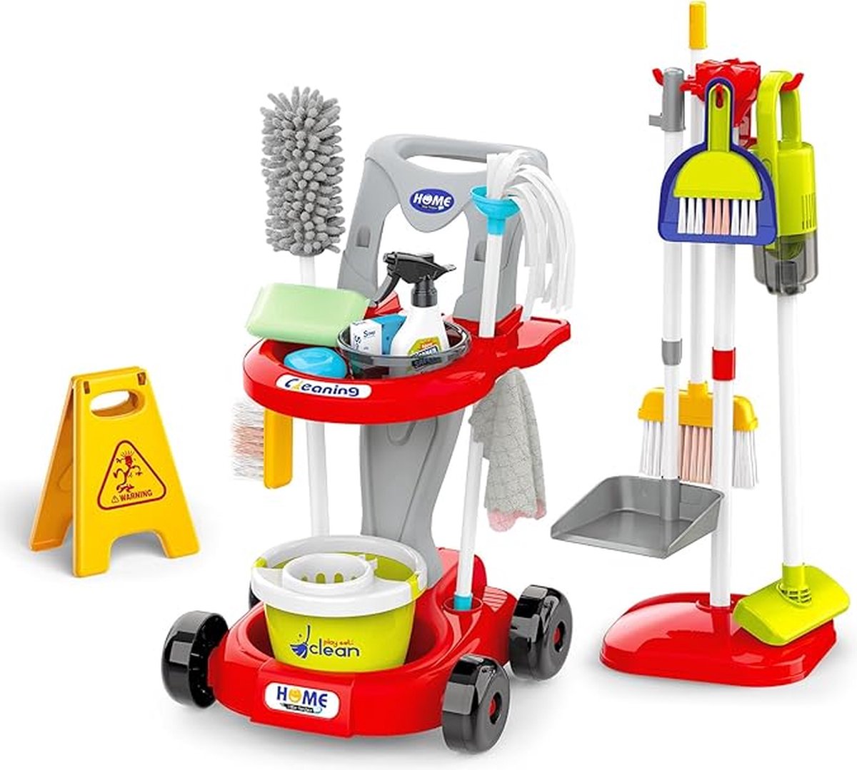 Speelgoed schoonmaaktrolley of stofzuiger