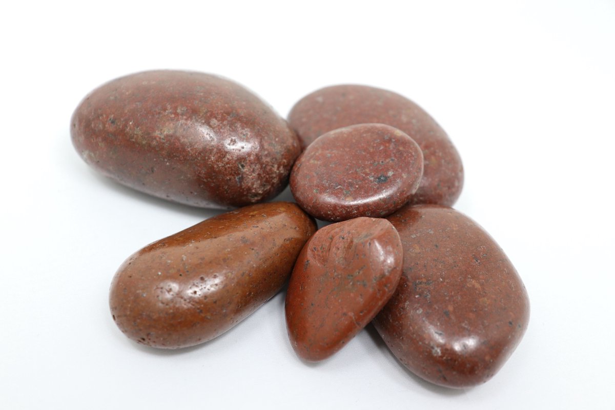 20 kg gepolijste kiezels, rivierkiezels, tuingrind, decoratief grind, rood