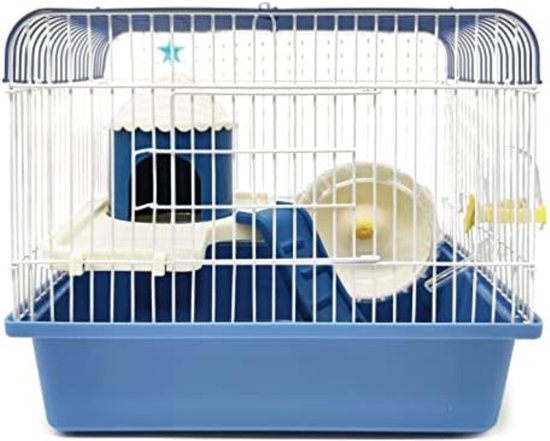 Knaagdierenkooi XXL ca. 67x49x32cm met accessoires beige muis hamster kooi ratten NIEUW