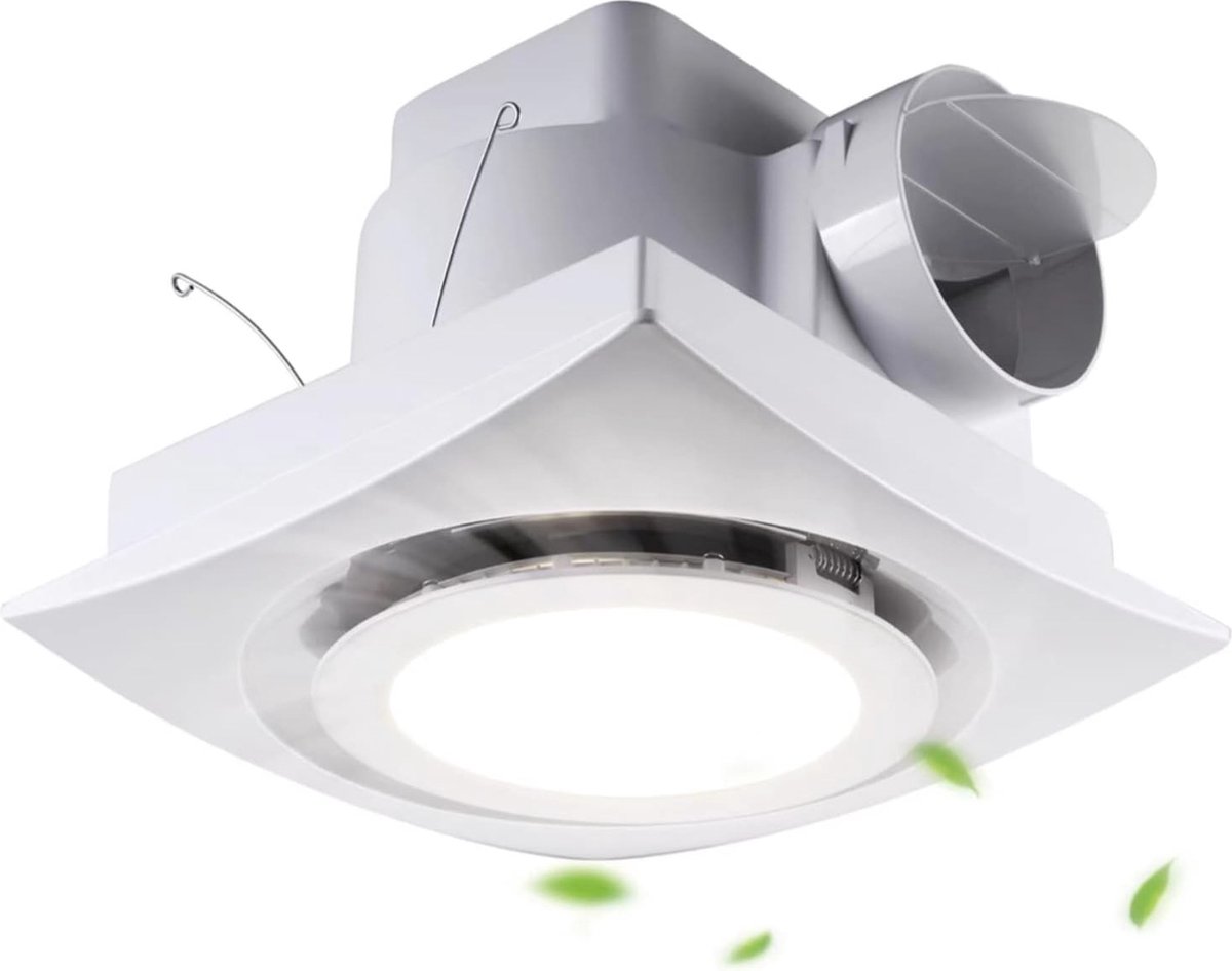 Ultrastille badkamer afzuigventilator met LED-verlichting - 110 CFM ventilator voor thuis