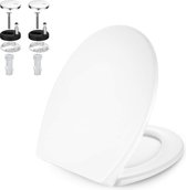 Bol.com Coree WC Bril - Toiletbril O-zit - Softclose - Afklikbaar - Thermoplast - Wit - TS13 aanbieding