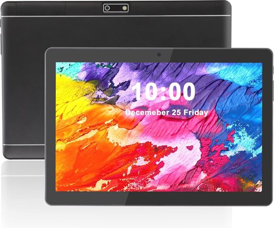 10,1 inch Android-tablet met HD-touchscreen, 2 GB RAM, 32 GB ROM, Dual SIM en krachtige batterij