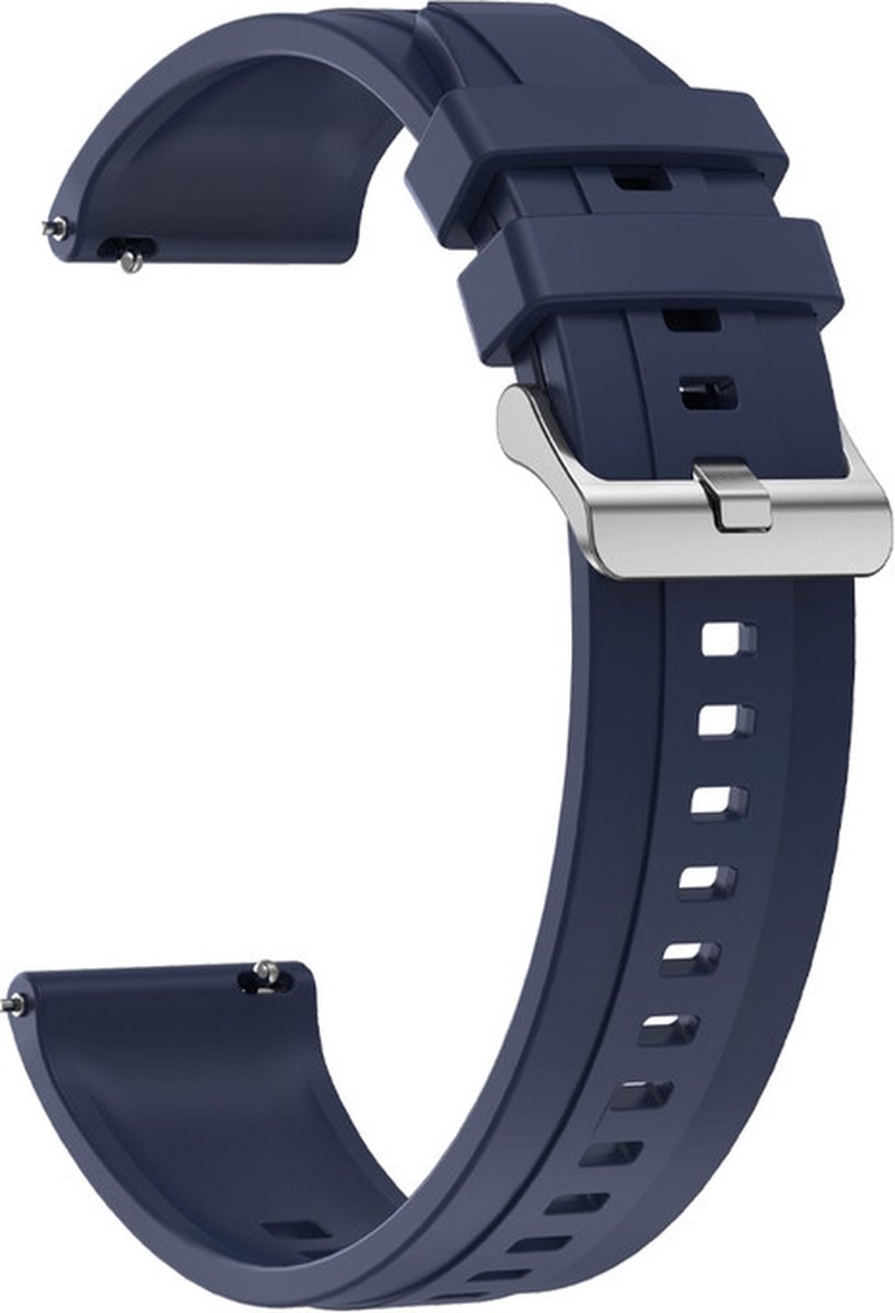 Siliconen bandje - geschikt voor Garmin Venu 2 / Venu 3 / Vivoactive 4 / Forerunner 255 / 265 - donkerblauw