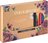 Giftset Floral GardenTekenset voor Volwassenen - 1x kleurboek, 10x kleurpotloden, verpakt in giftbox