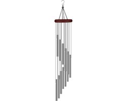 Wind Chimes - Windgong - Tuin decoratie - 60*8.5*8.5cm - zilver - aluminium