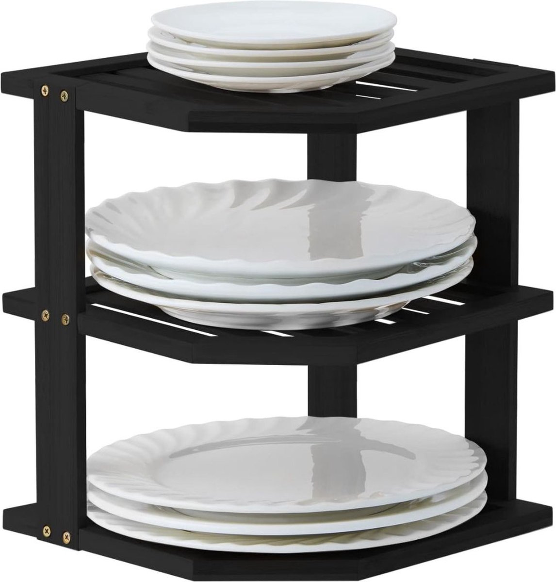 Bordenrek - Keukenkast - Kast Organizer - Servies Organizer - Pannenrek - Opbergrek