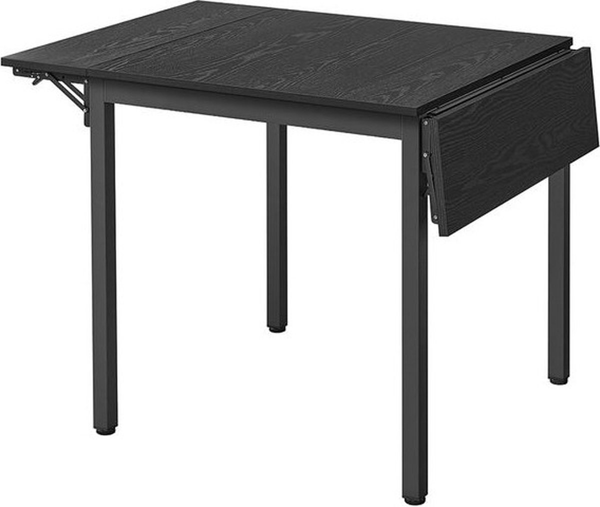 Signature Home Eettafel Inklapbaar 2-4-zits - Eettafel Klaptafel - keukentafel - zwart