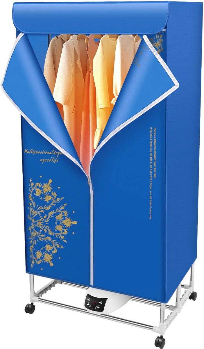 Goedkoopste Draagbare Elektrische Wasdroger met Afstandsbediening - Inklapbaar en Sneldrogend voor Alle Stoffen