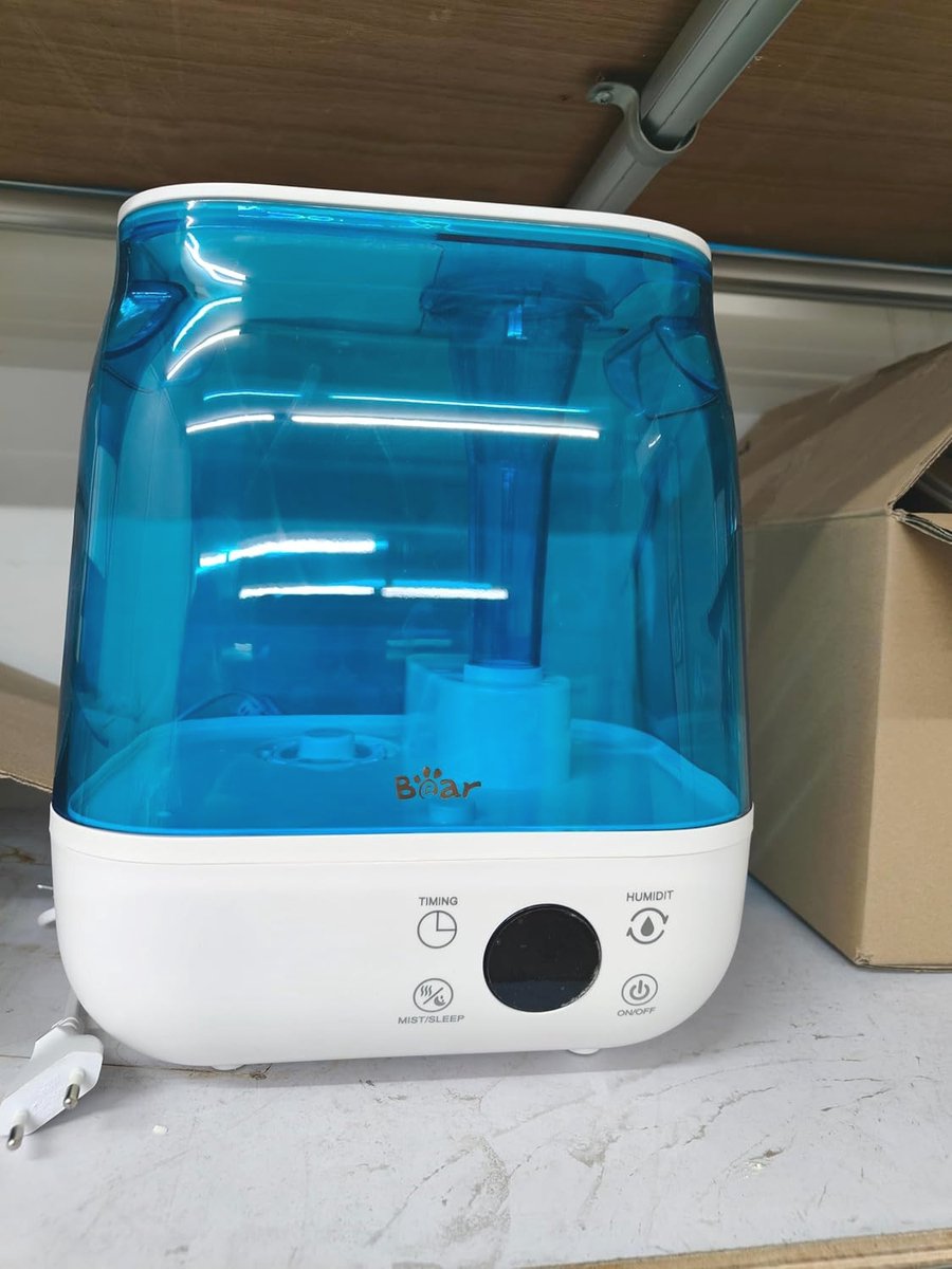 Luchtbevochtiger 6L met Aromatherapie en LED-display - Stil en Efficiënt voor Grote Kamers