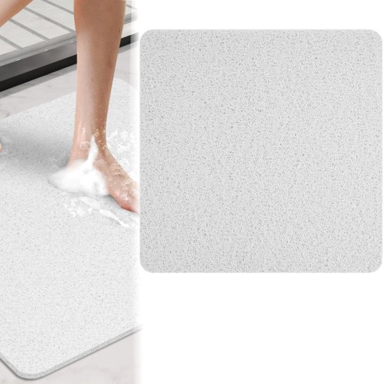 GLODI GOODS® Antislip badmat douchemat 60x60 cm - voor in de douche – antislipmat waterdoorlatend – WIT