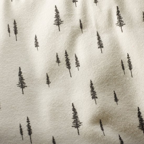De Witte Lietaer Dekbedovertrek, Dentree Soft White - 240 x 220 cm + 2x 60x70 cm - Katoen flanel van De Witte Lietaer — afbeelding 2