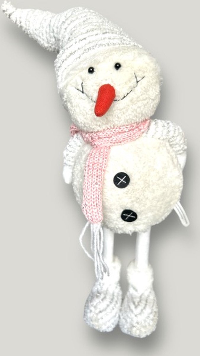 Sneeuwpop decoratie H55