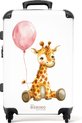 Girafe avec ballon rose