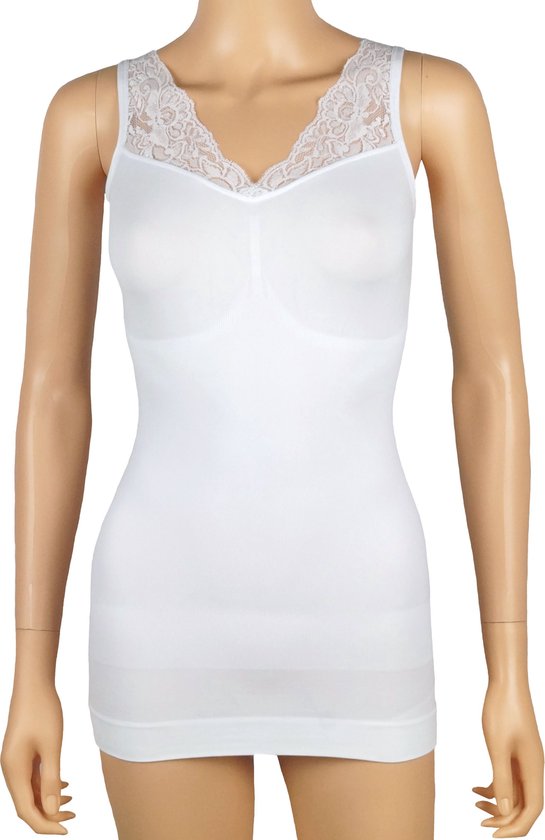 Chemise galbante femme avec dentelle 6407 de J&C Wit - taille L/XL