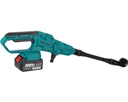 Hogedrukreiniger - Car Washer - Draadloze Hogedrukreiniger - Maximale Druk 200Bar - Werkdruk 100 Bar - 3500W - 3 Versnellingen - Compatibel Met Makita 18V - incl. 2 x Batterij - 6.3L P/Min - Complete Set - Groen