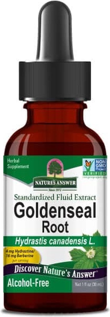Natures Answer Canadese geelwortel extract alcoholvrij 30 Milliliter