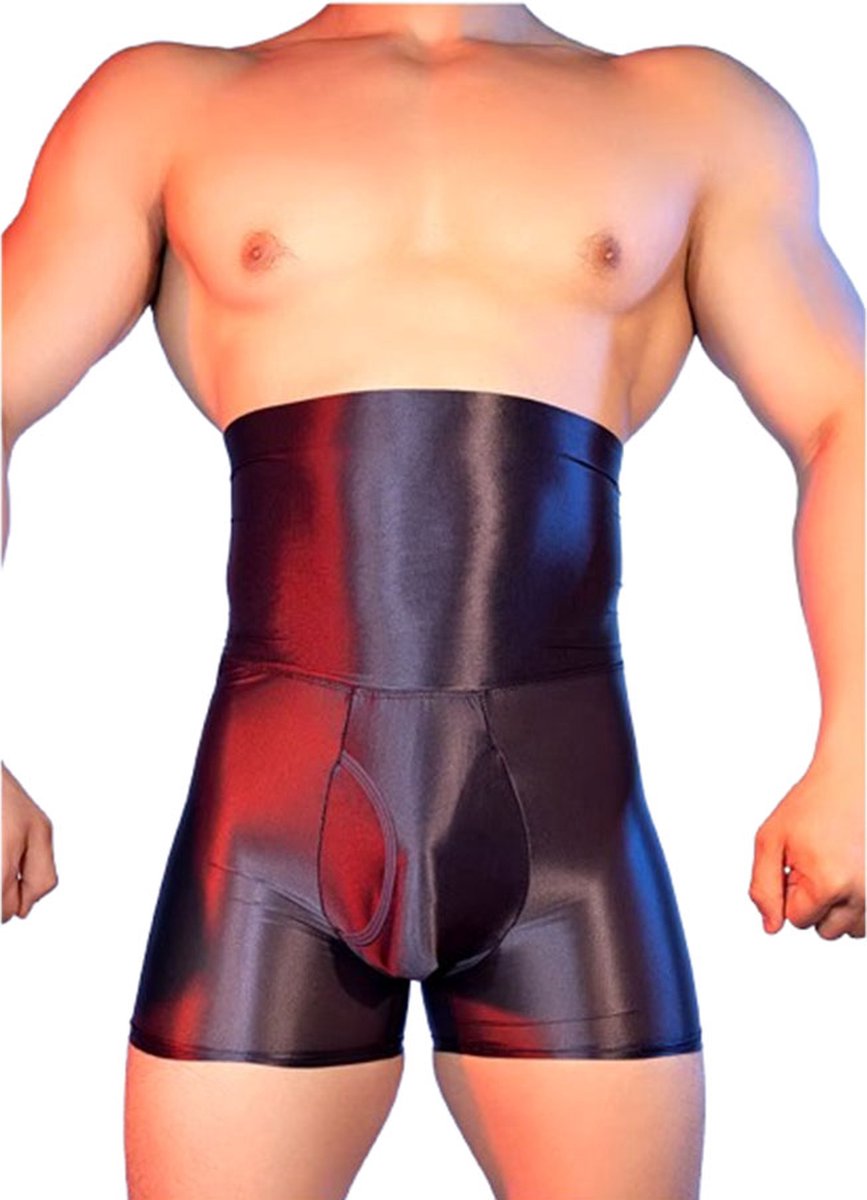 Goedkoopste Herenslip met Hoge Taille en Buikcorrectie - Sheer Stretch Boxershort - Ondergoed