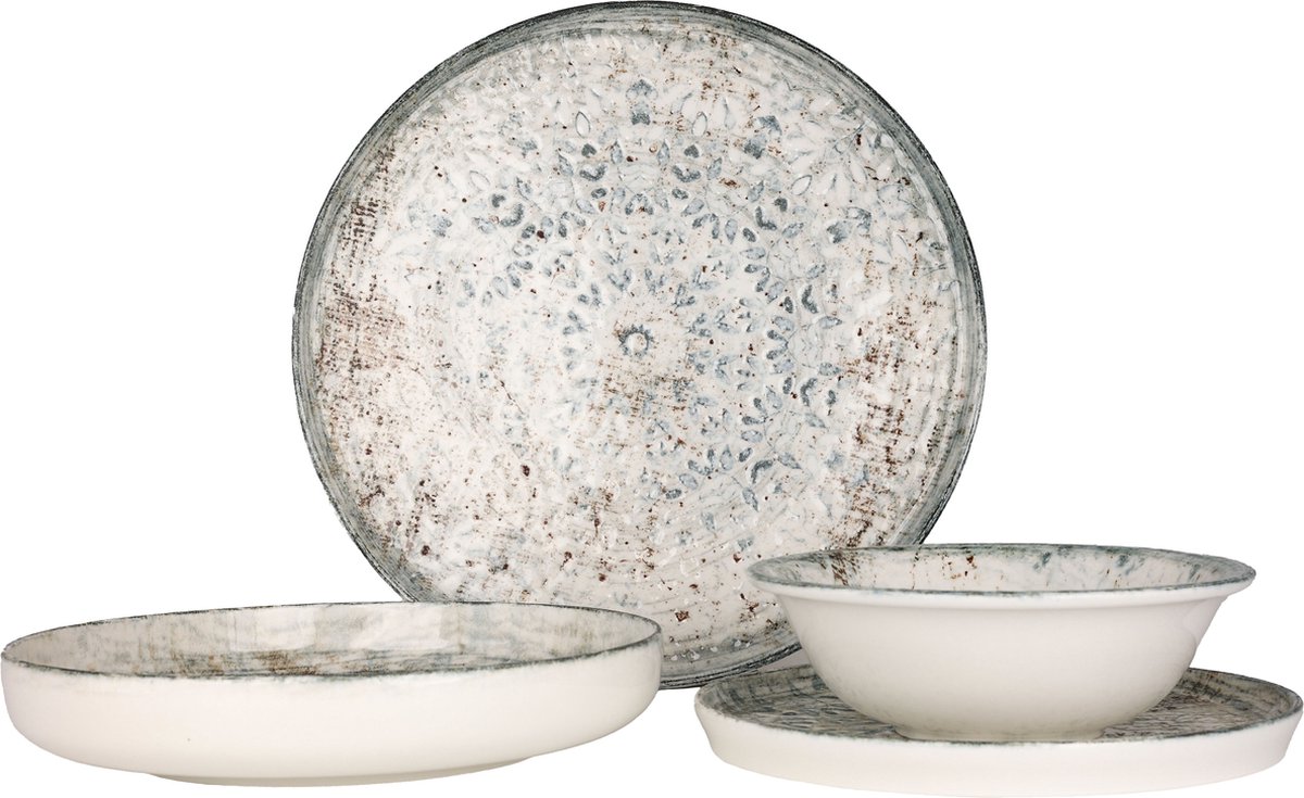Rinart Serviesset - Fade - 24 delig - 6 persoons - Porselein