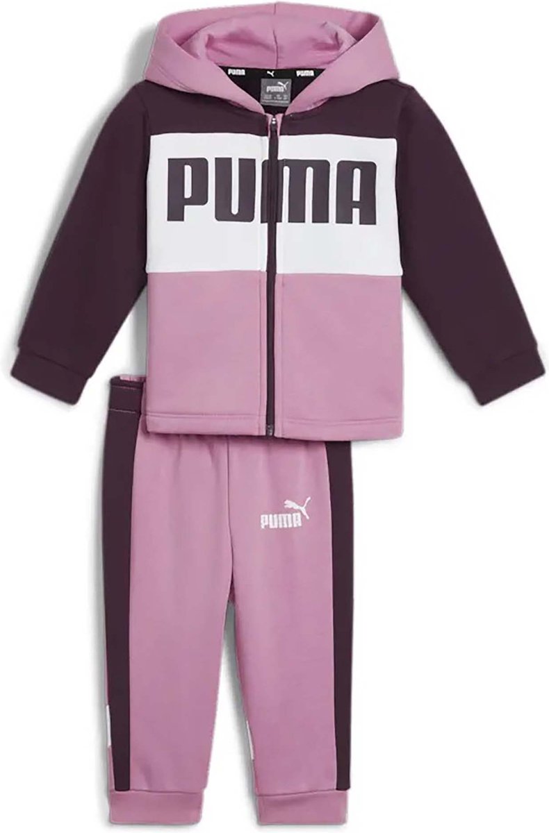 Puma Minicats Colorblock Jogger Trainingspakken Fl Streetwear Kind Roze
