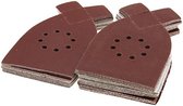 50 stuks - schuurpapier - P40/60/80/100/120 korrels - korrelig schuurpapier voor multischuurmachine - Voor hout en metaal - 205*175*105MM (205mm aan het puntje van het oor) - zelfklevend - klittenband - 8 gaten schuurpads - schuurmachines