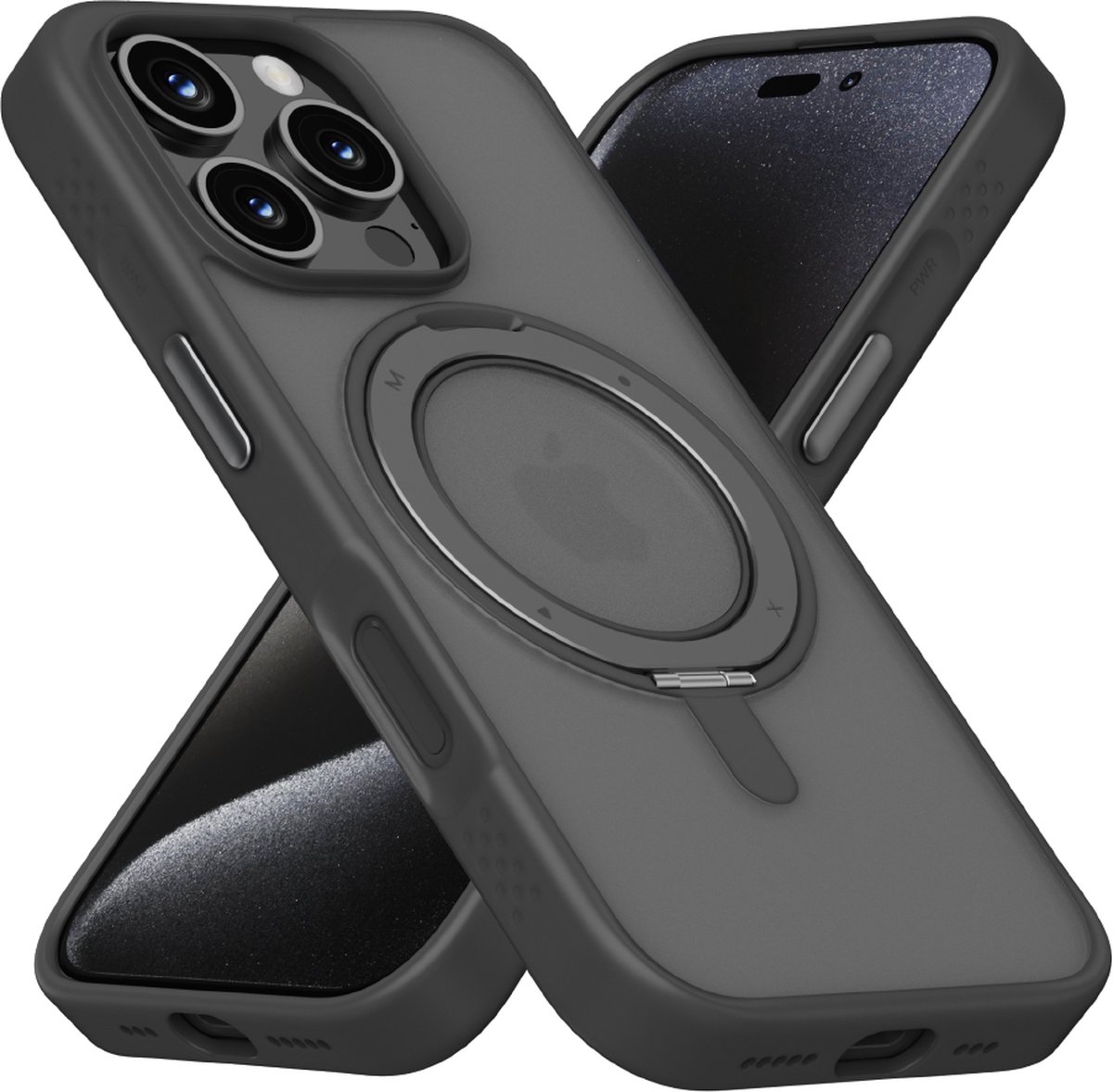 Momax CaseFORM Roller Magnetic Case Black iPhone 16 Pro