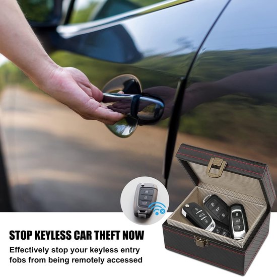 Autosleutel RFID Antidiefstal - RFID Beschermhoes Autosleutel - Beschermhoes Autosleutel Box - Autosleutel Kluis - RFID Anti-Diefstal Doos - Faraday Box Autosleutel - Faraday Box - Keyless Entry Hoesje - Sleuteletui - Sleuteltasjes - Cadeautjes