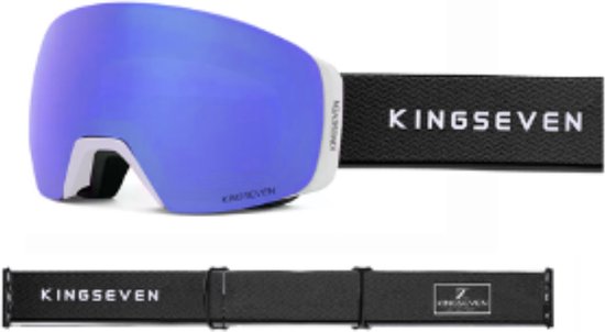 KingSeven - Unisex Skibril met UV400 en Polarisatiefilter - Blauw - Model Z302
