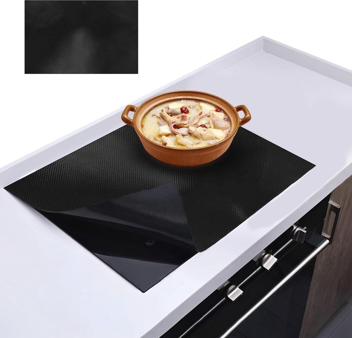 Inductiebeschermingsmat 52 x 78 cm - Siliconen Antislip Kookplaat Bescherming