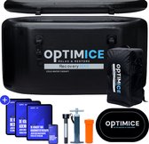 OPTIMICE IJsbad Oval PRO , inclusief Thermometer & Draagtas, E-Books (Koudwater Therapie, Meditatie, Ademhaling), Badmat, - Zitbad - Wim Hof - Ice Bath - Opvouwbaar en Inklapbaar
