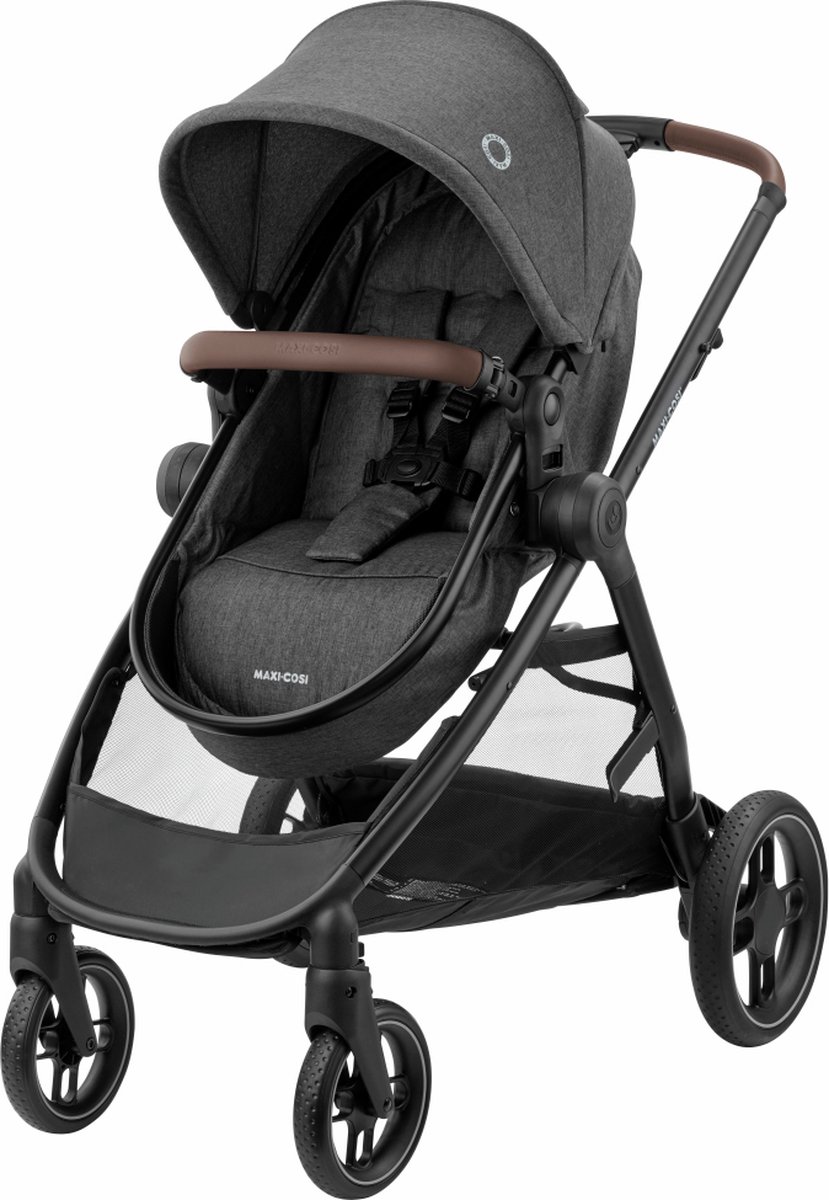 Maxi-Cosi Zelia S Trio 3-in-1 Kinderwagen - Inclusief autostoeltje en luiertas - Dark Grey thumbnail 4