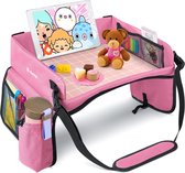 BOTC Auto organizer kinderen - Reistafel voor Kinderen - Opvouwbaar - Auto Organizer - Roze