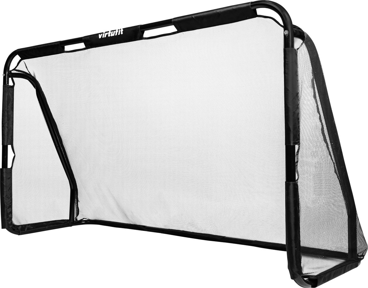 VirtuFit Voetbaldoel Pro met Doelwand - Voetbalgoal - 300 x 200 cm - Doelwand met 5 open zones - Snelle montage - Voetbaldoel met gatendoek - Inclusief 4 grondankers — afbeelding 4