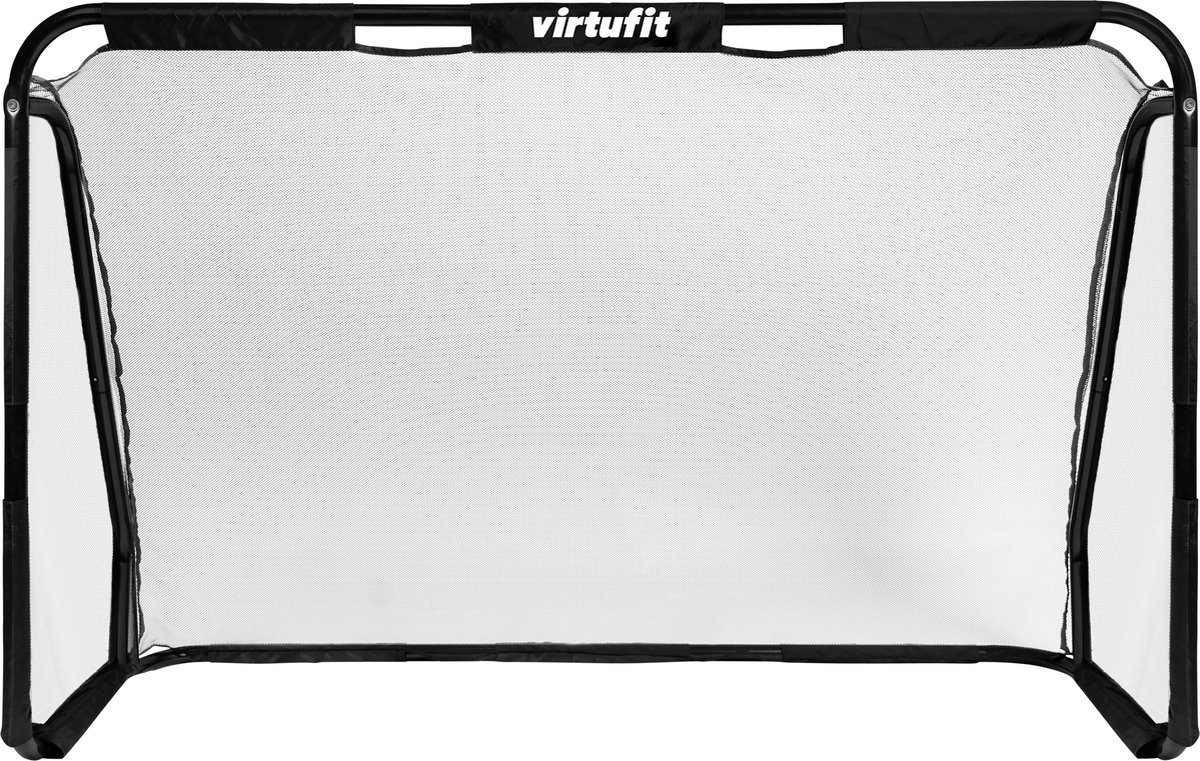 VirtuFit Voetbaldoel Pro met Doelwand - Voetbalgoal - 300 x 200 cm - Doelwand met 5 open zones - Snelle montage - Voetbaldoel met gatendoek - Inclusief 4 grondankers — afbeelding 5