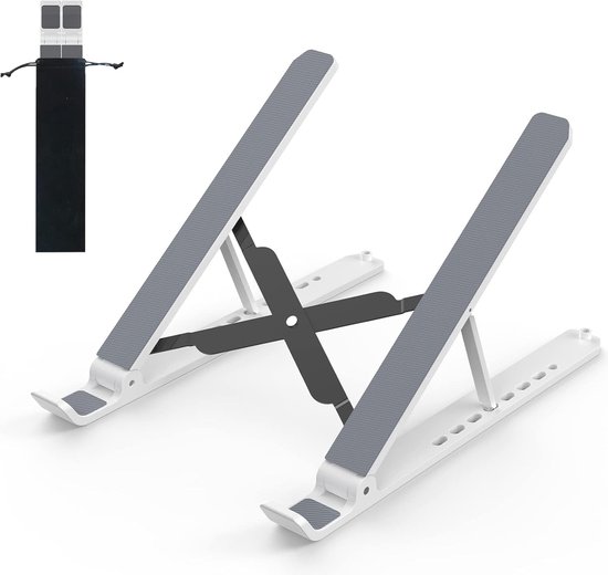 NULAXY Verstelbare laptopstandaard, aluminium opvouwbare laptopverhoger met ventilatieopening, ergonomische draagbare computerstandaard, compatibel met 10-17 inch laptops tot 22 lbs laptops, MacBook NULAXY Verstelbare laptopstandaard, aluminium opvouwbare laptopverhoger met ventilatieopening, ergonomische draagbare computerstandaard, compatibel met 10-17 inch laptops tot 22 lbs laptops, MacBook