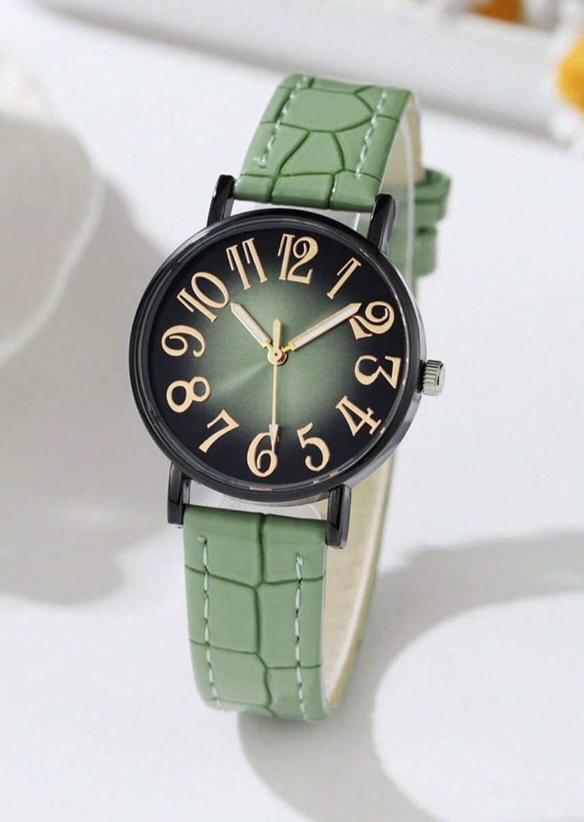 Horloge olijfkleur