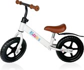 Bol.com Kidzies® Loopfiets – 2 Jaar- Jongens en Meisjes - Personaliseerbaar - Wit aanbieding