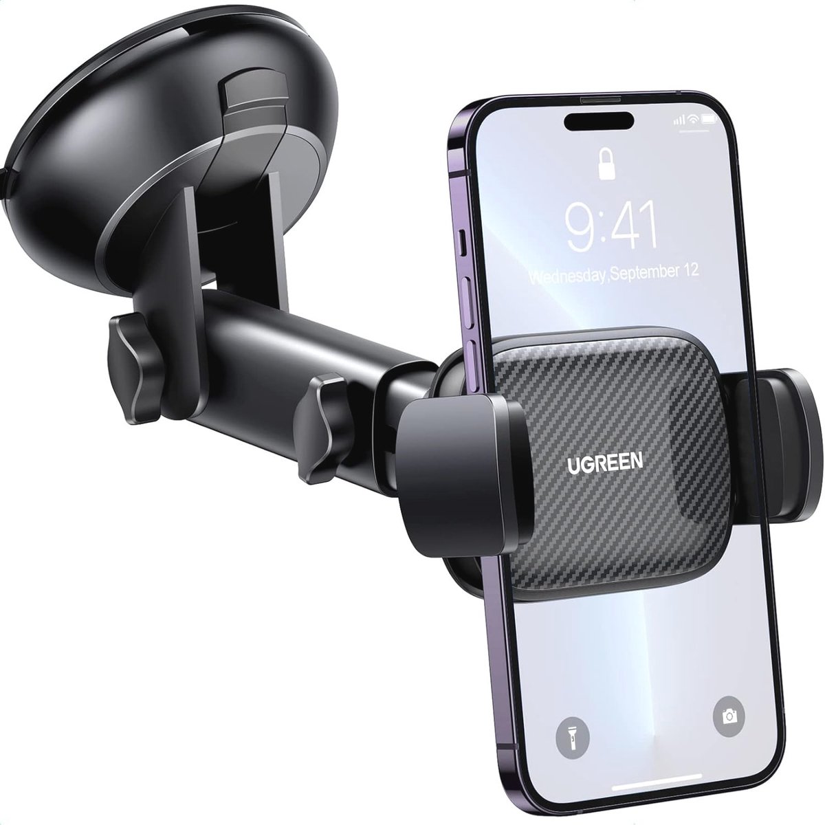 Goedkoopste Universele Auto Telefoonhouder met Zuignap en 360° Draaibare Functie
