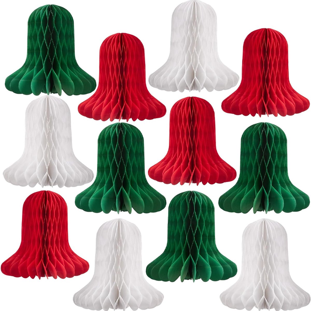 Bruiloftsdecoratie Boho Thema AOBKIAT Papieren Pompons Decoratie Set - 15 Stuks Groene En Crème Pompons Slingers Voor Feest Of Bruiloft Papieren Slingers Hangend