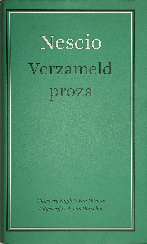 Verzameld proza - cover