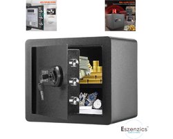 Eszenzics™ Topsafe Kluis - Elektrisch - Sleutelkluis - Brandkast - Digitale code - Sleutels - LED -licht -Dual alarm - 35x30x40cm
